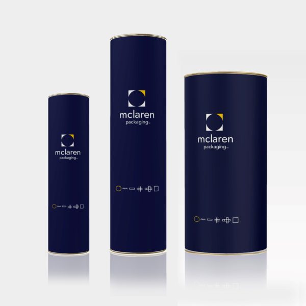 Set of 3 Cardboard Packaging Tubes